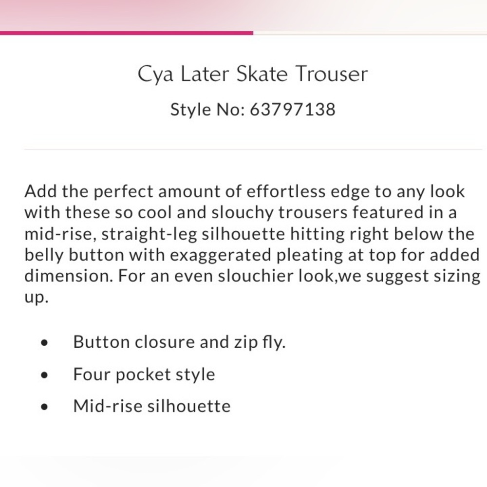Free People Cya Later Skate Trouser - Picture 5 of 5